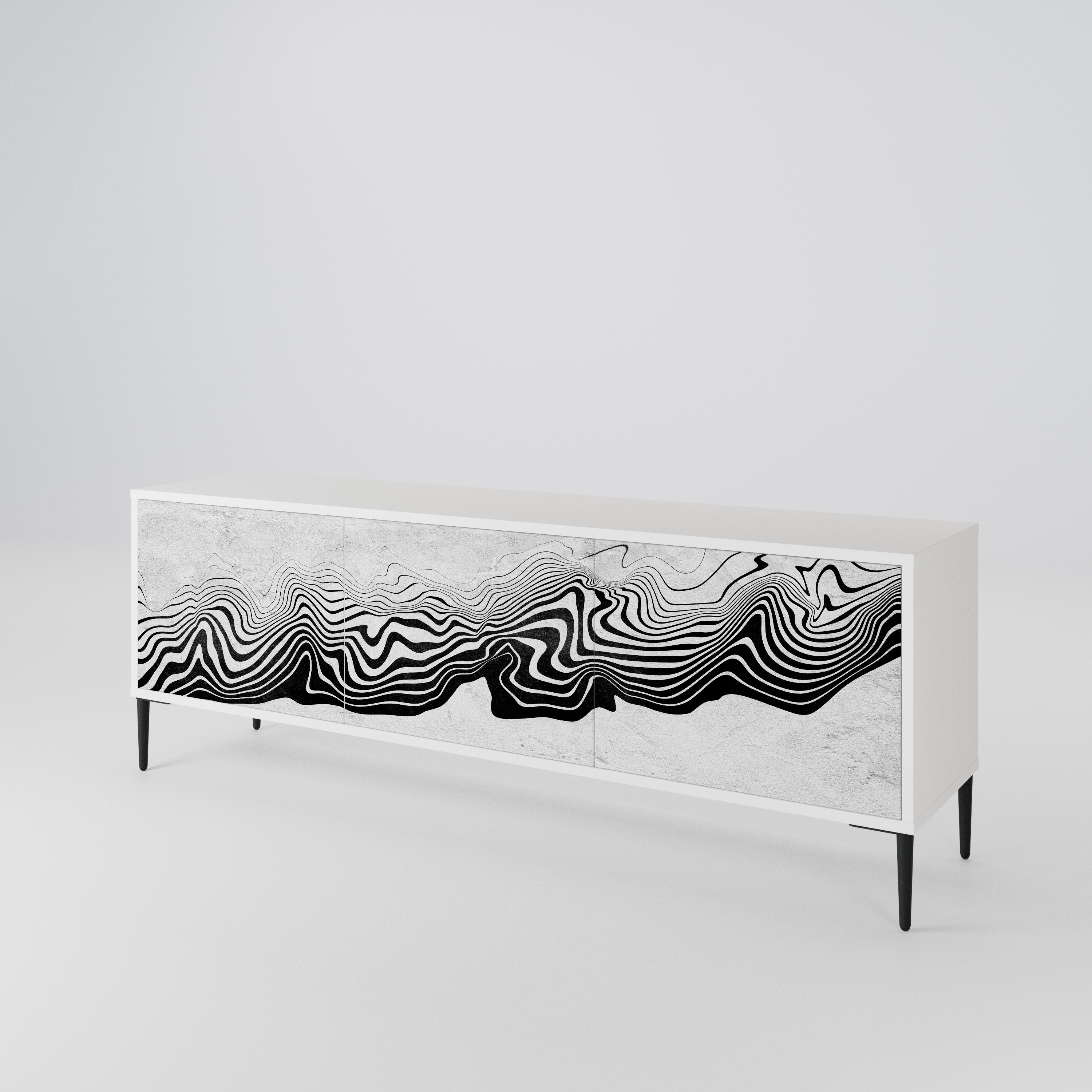 MONOCHROME MIRAGE 3-Door TV Cabinet