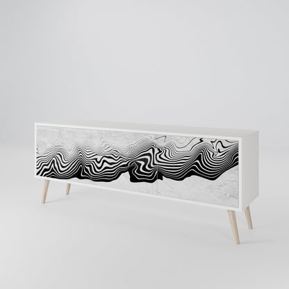 MONOCHROME MIRAGE 3-Door TV Cabinet