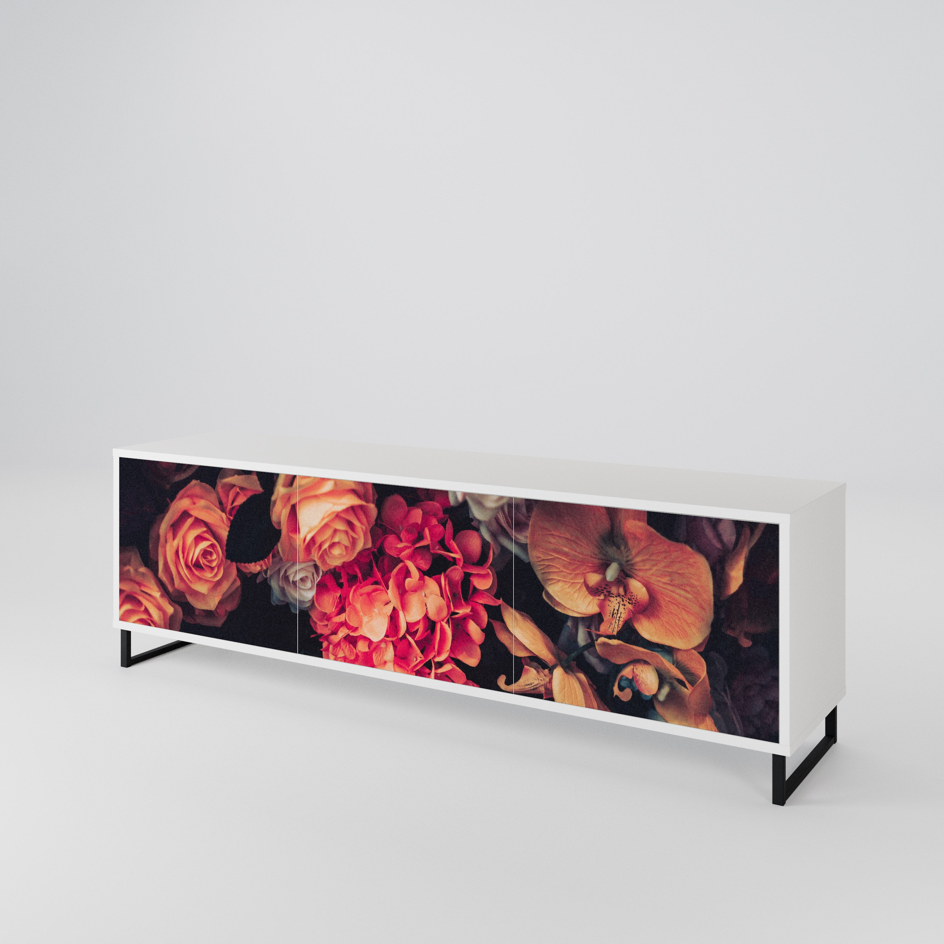 NEVERENDING BLOOM 3-Door TV Cabinet