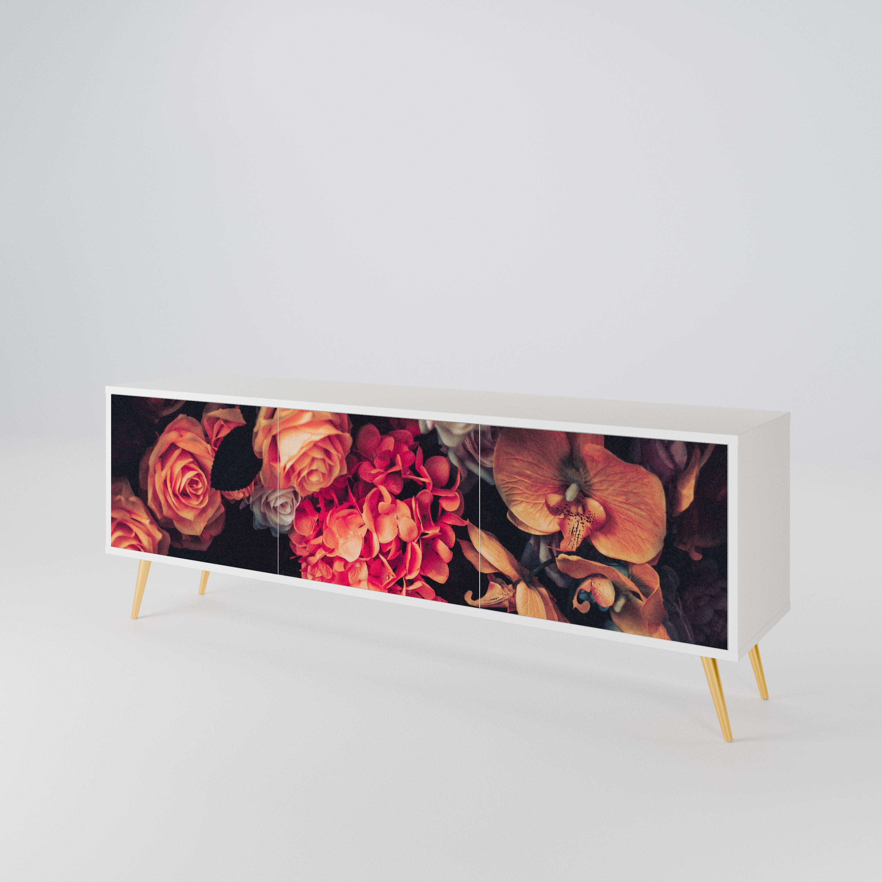 NEVERENDING BLOOM 3-Door TV Cabinet