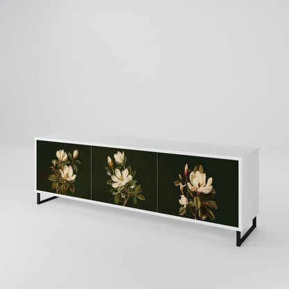 FLORAL NOIR 3-Door TV Cabinet