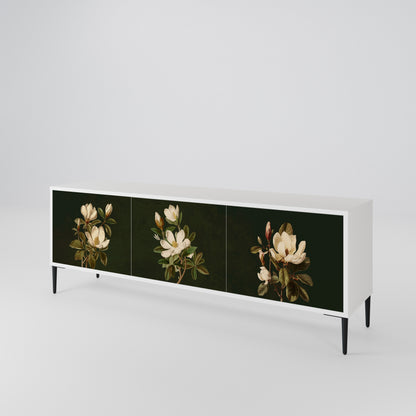 FLORAL NOIR 3-Door TV Cabinet