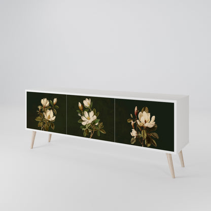 FLORAL NOIR 3-Door TV Cabinet
