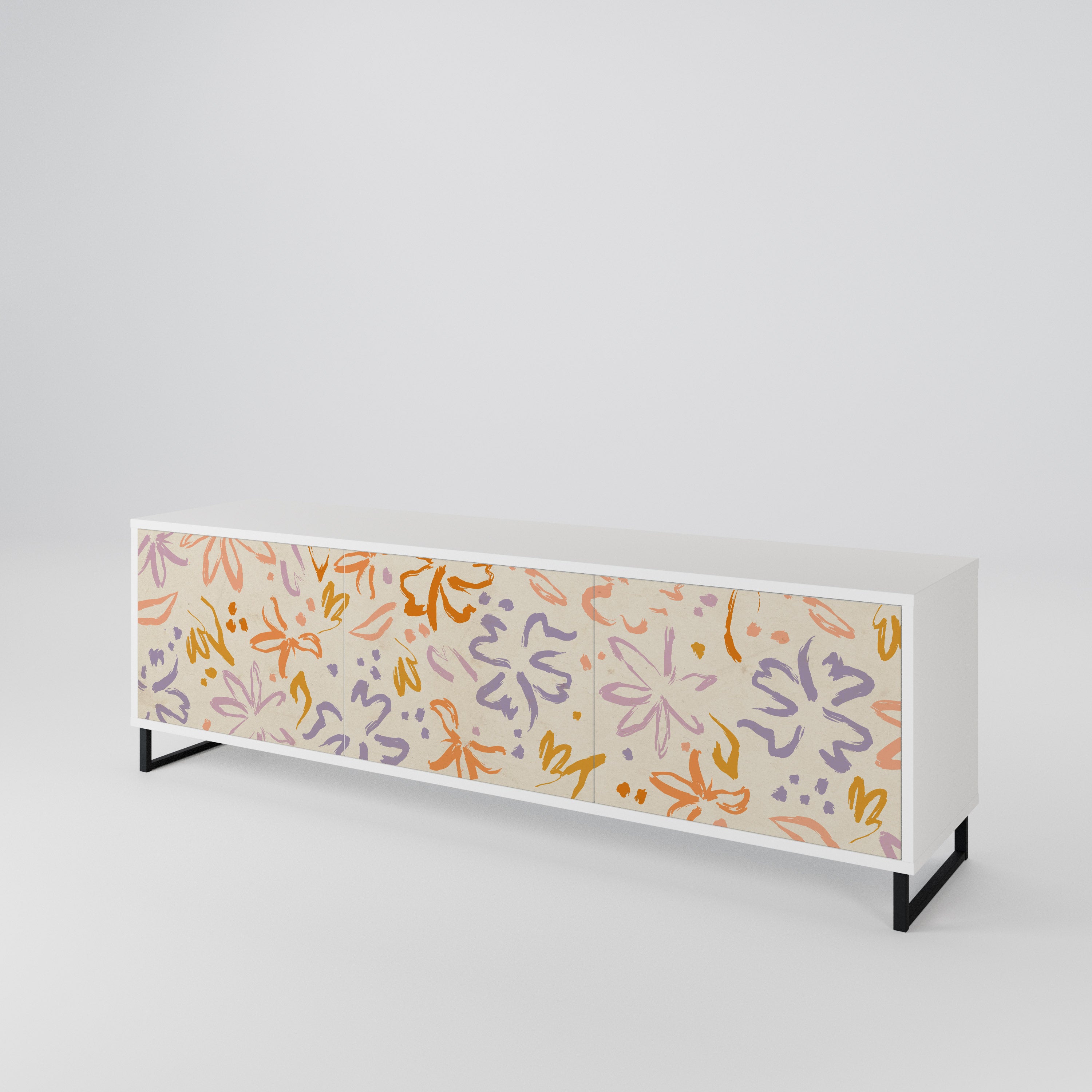 SPRING WHIMSY 3-Door TV Cabinet