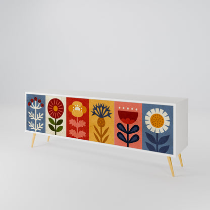 SCANDIC FLOWERET 3-Door TV Cabinet