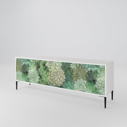SUCCULENT CLUSTER 3-Door TV Cabinet