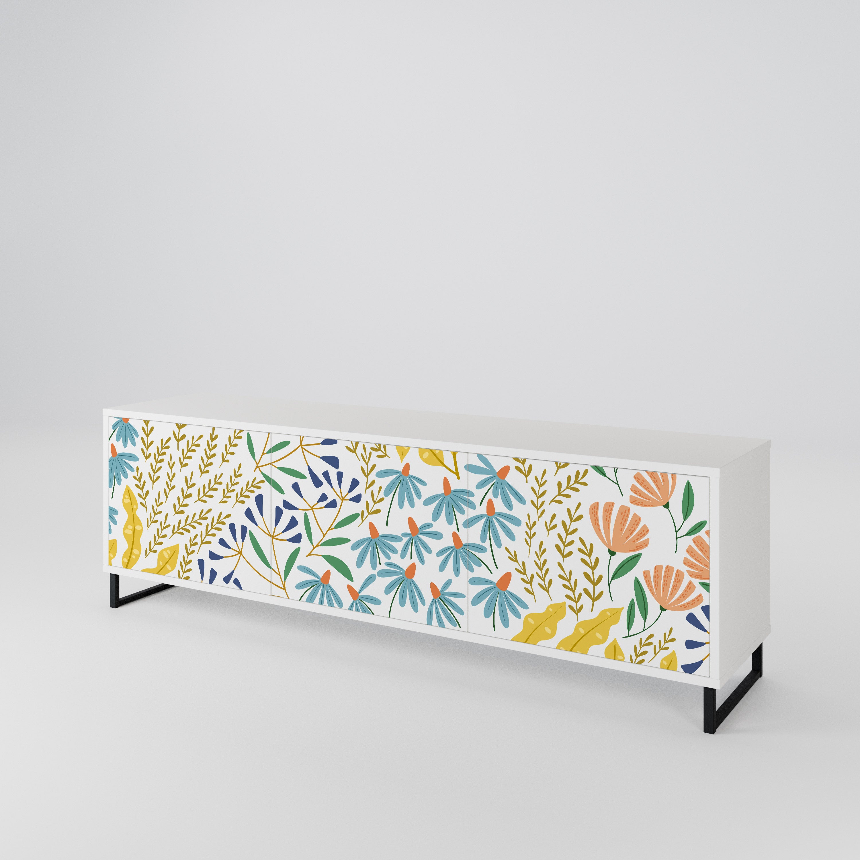 HELLO SPRING 3-Door TV Cabinet