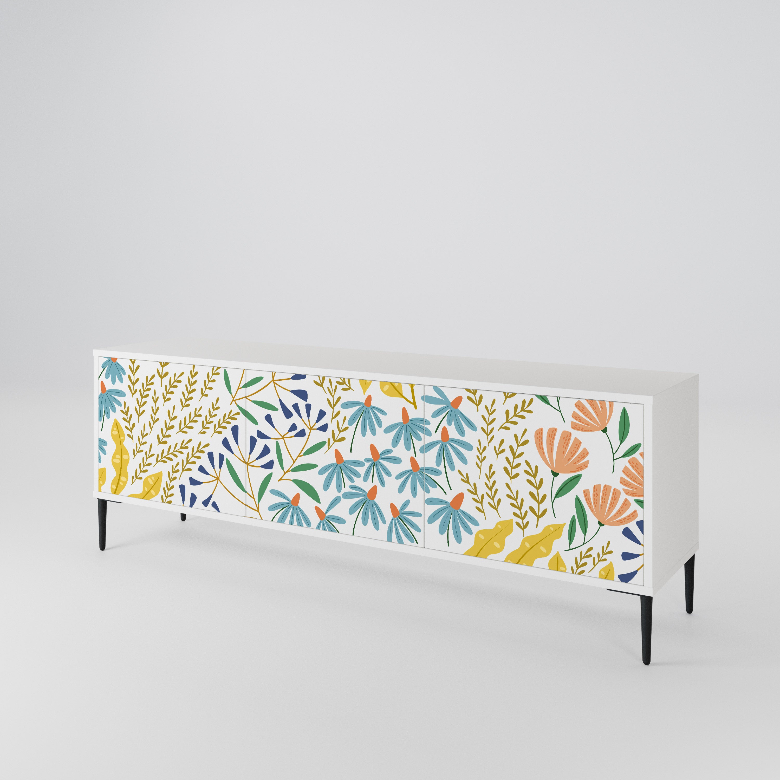 HELLO SPRING 3-Door TV Cabinet