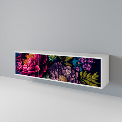 BLOOMING ELEGANCE 3-Door TV Cabinet