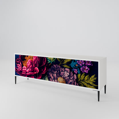 BLOOMING ELEGANCE 3-Door TV Cabinet