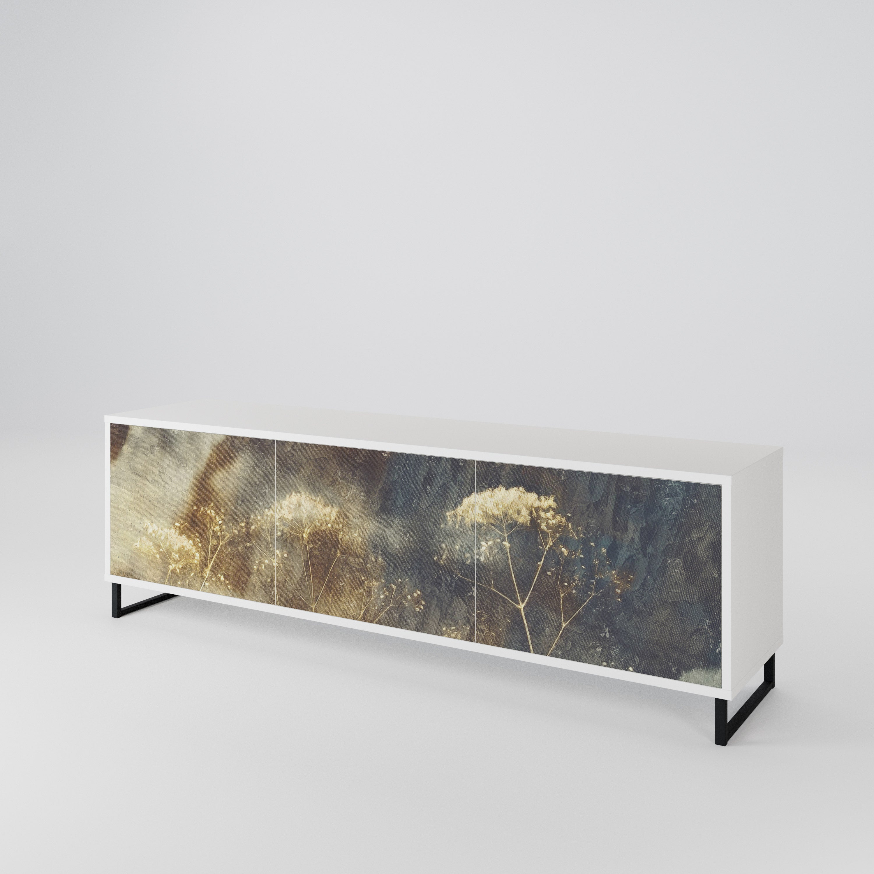 GENTLE POWER 3-Door TV Cabinet