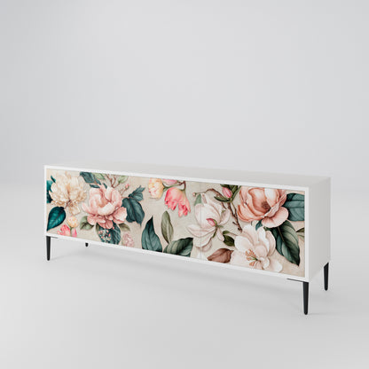 FLORAL GRACE 3-Door TV Cabinet