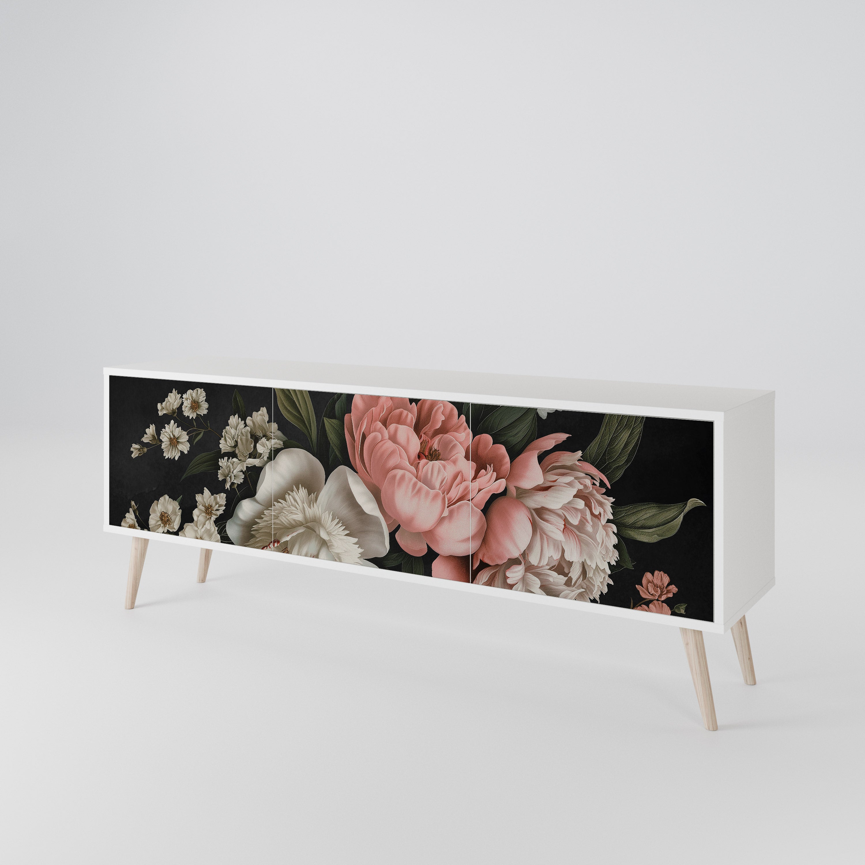 LUSH ELEGANCE 3-Door TV Cabinet