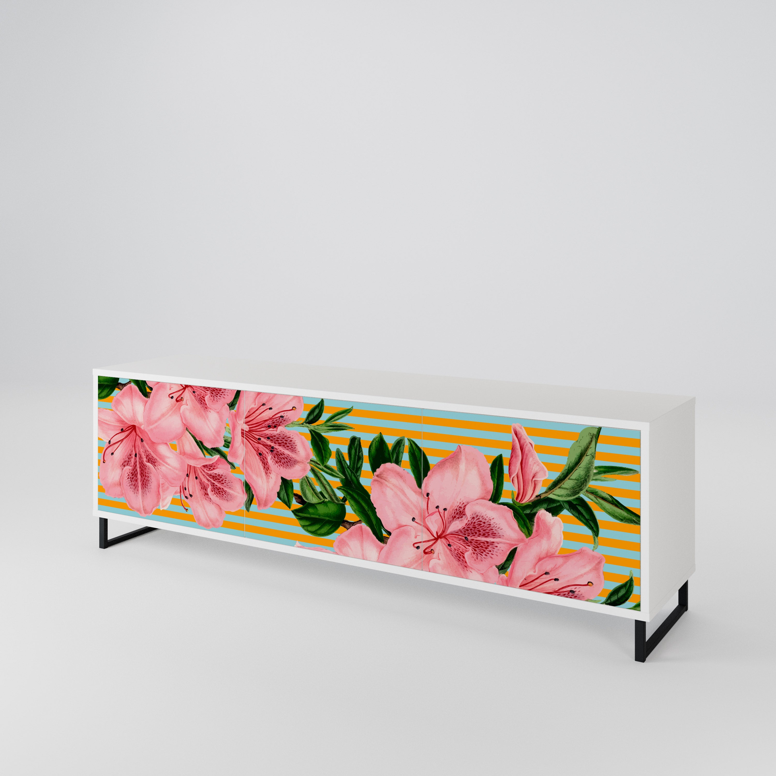 FRAGILE BEAUTY 3-Door TV Cabinet