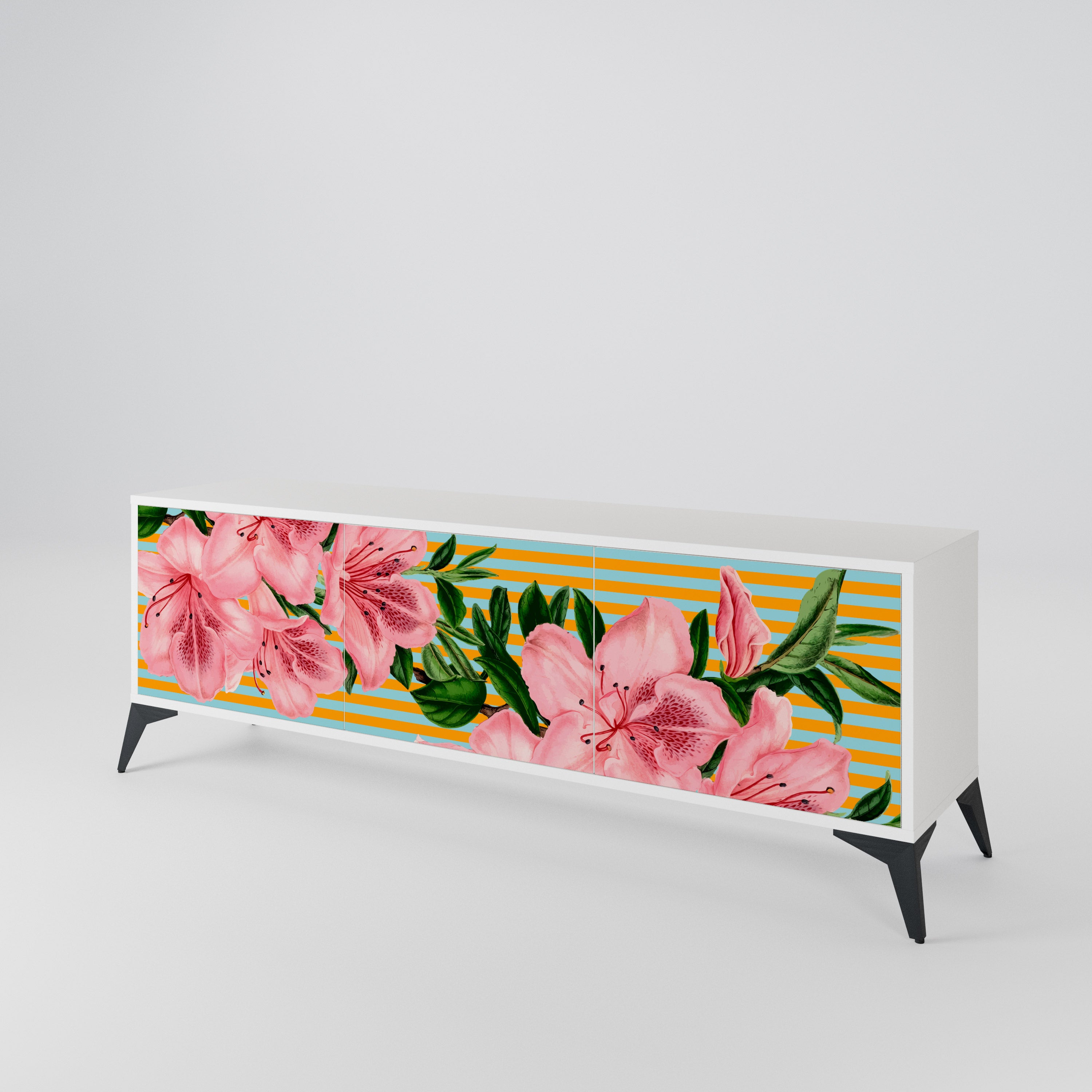FRAGILE BEAUTY 3-Door TV Cabinet