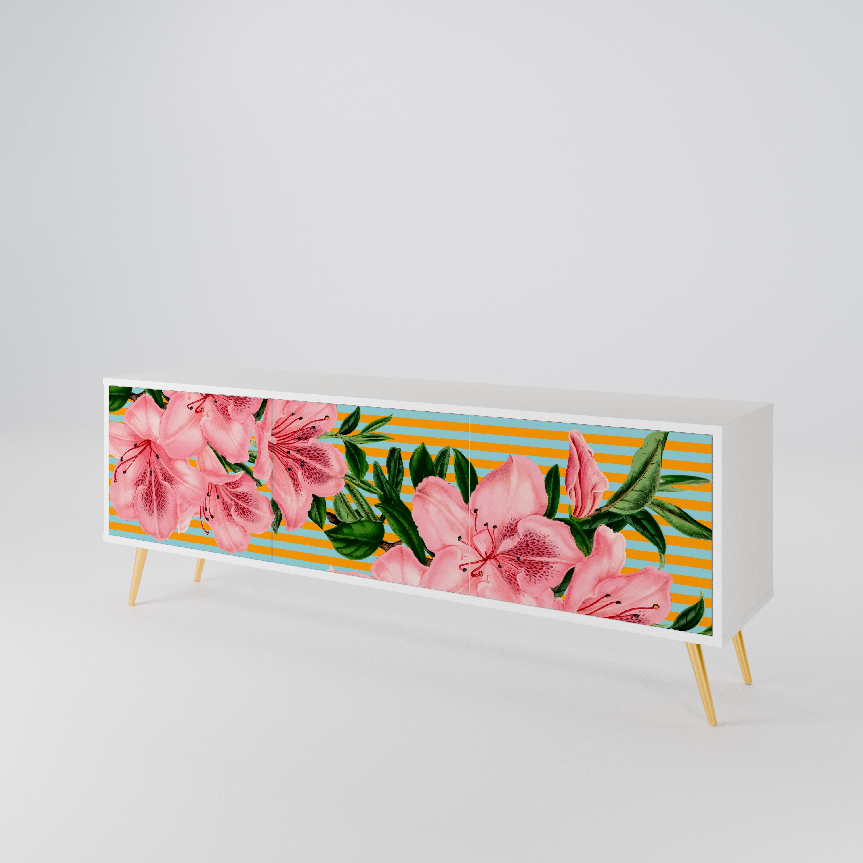 FRAGILE BEAUTY 3-Door TV Cabinet