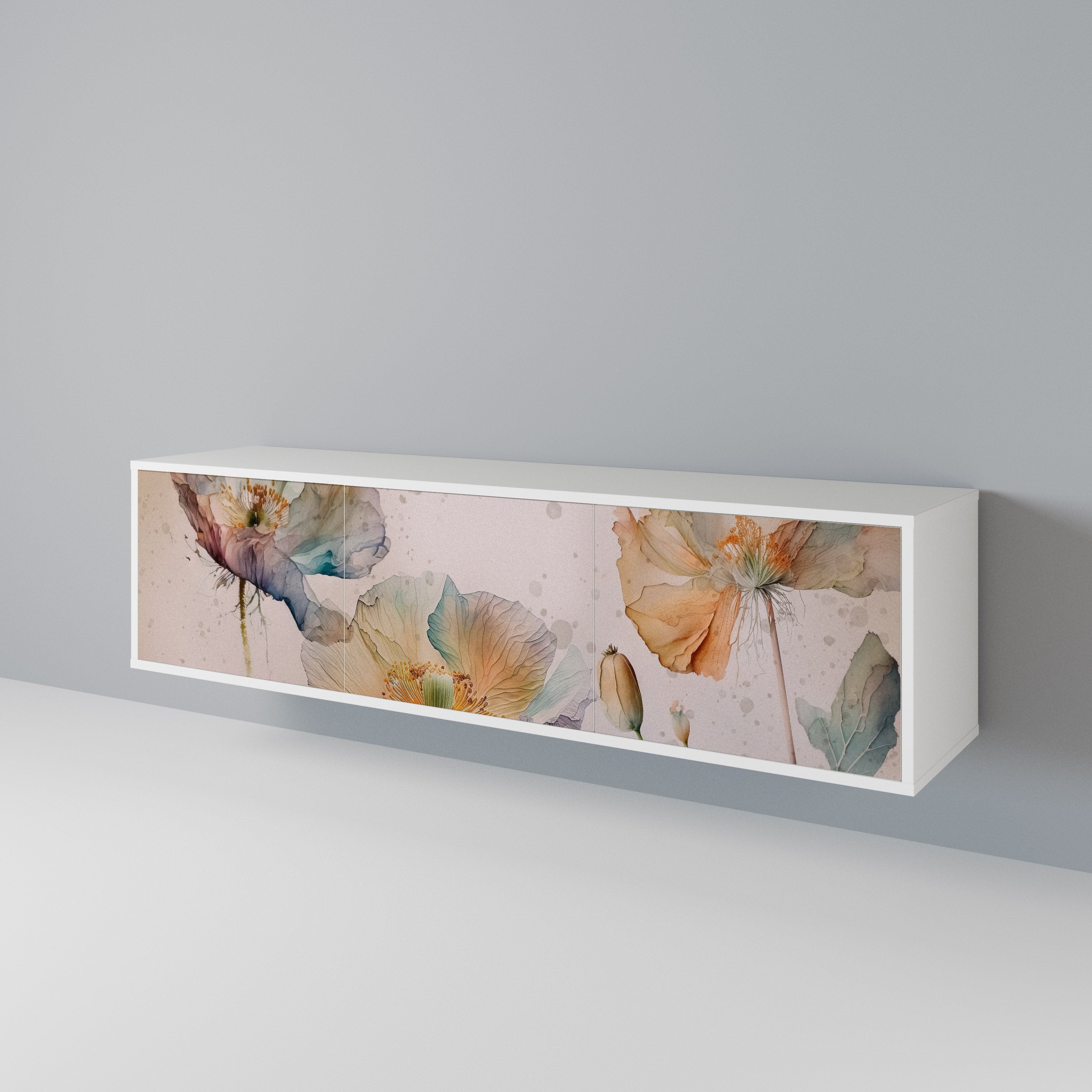 SOFTEN POPPY 3-Door TV Cabinet