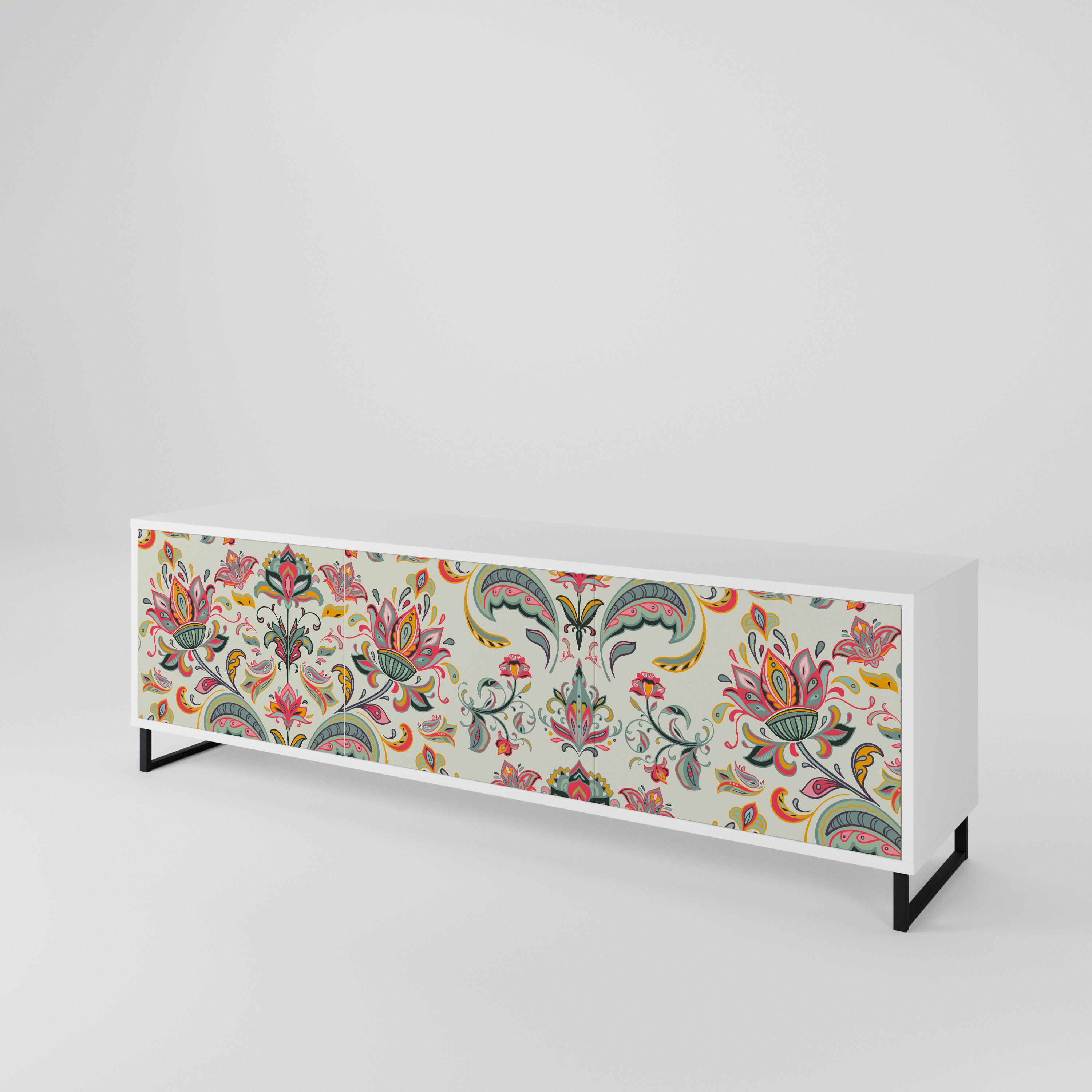 ORGANIC FOLKLORE 3-Door TV Cabinet