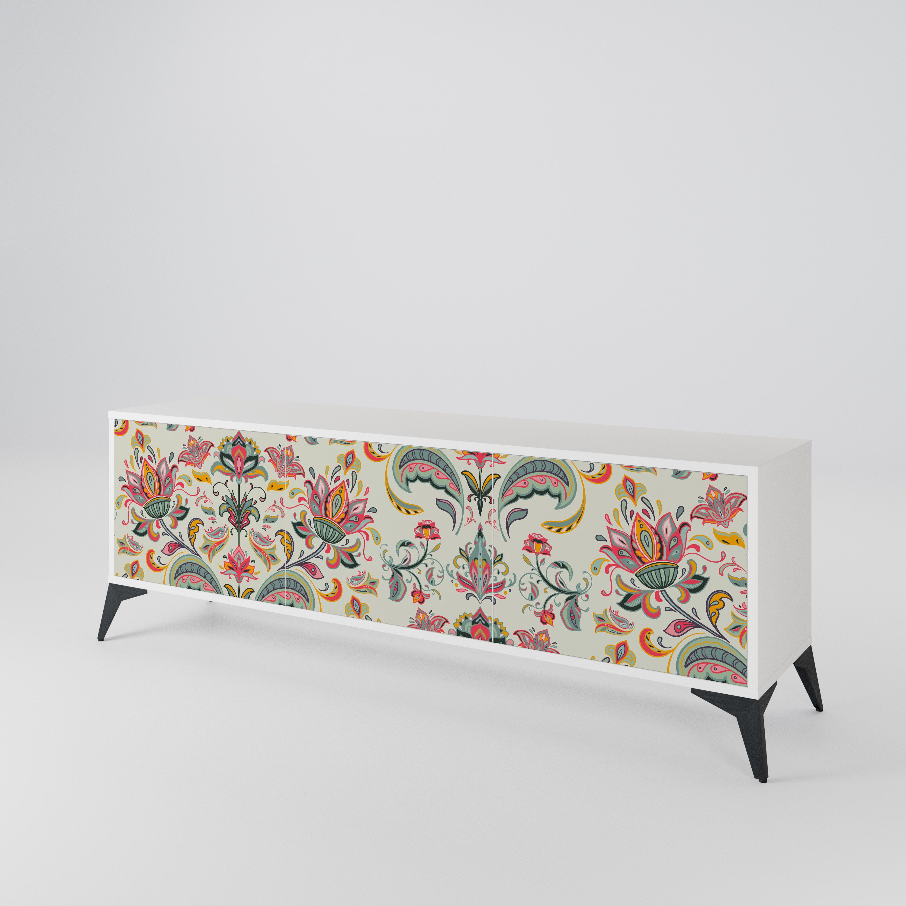 ORGANIC FOLKLORE 3-Door TV Cabinet