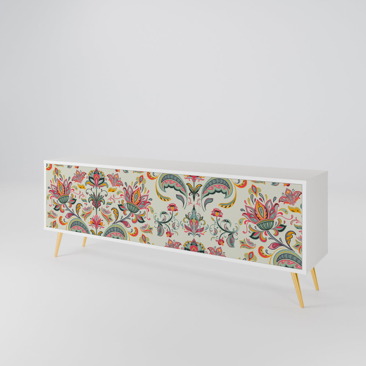 ORGANIC FOLKLORE 3-Door TV Cabinet