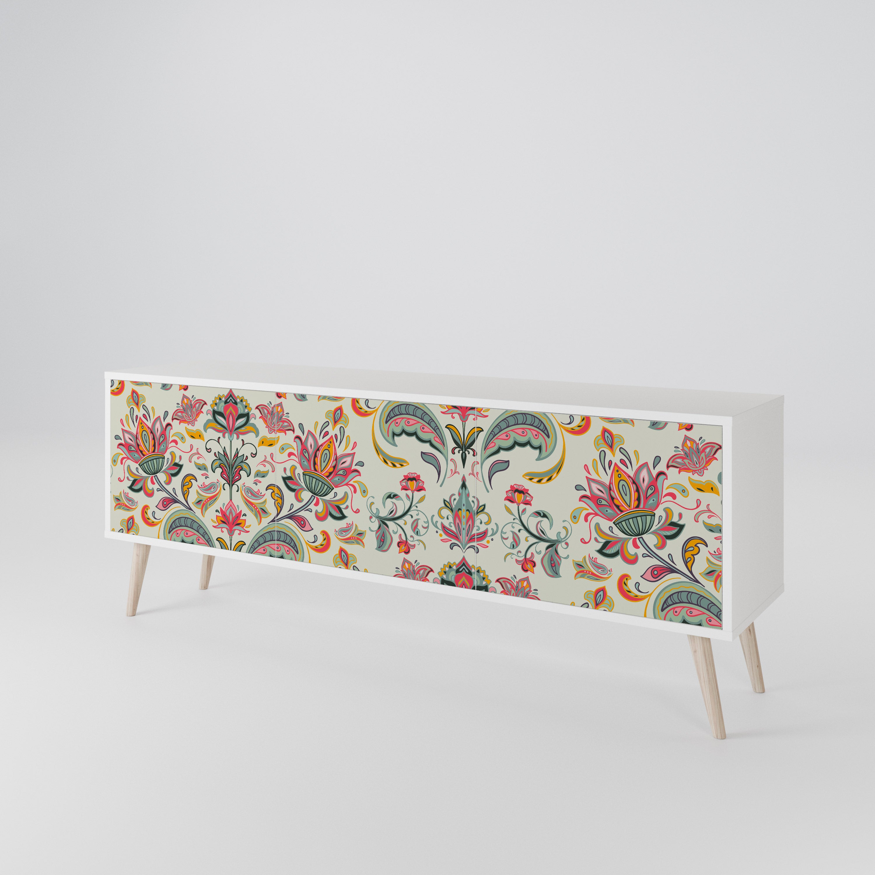 ORGANIC FOLKLORE 3-Door TV Cabinet