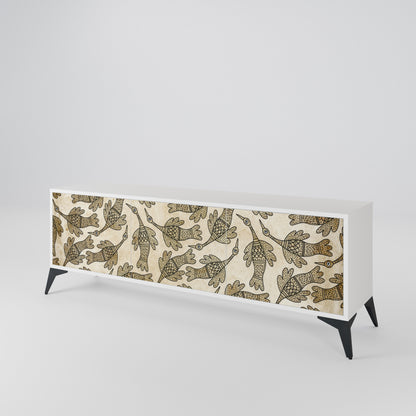ALMONDINE SONGBIRD 3-Door TV Cabinet