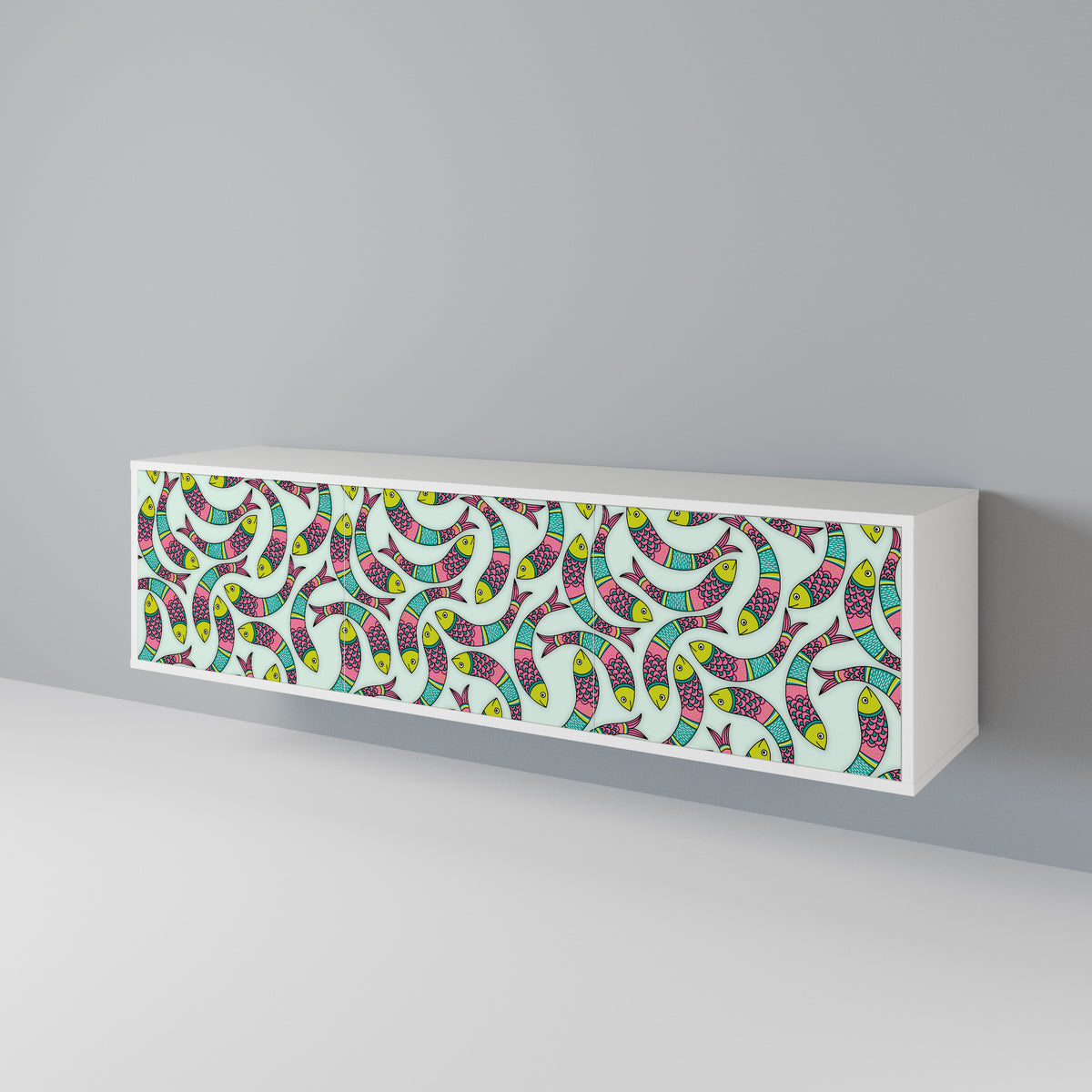 INDIAN FISH 3-Door TV Cabinet