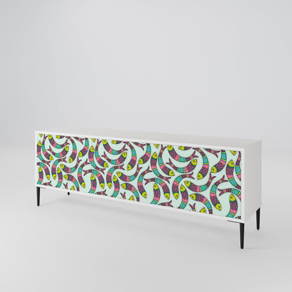 INDIAN FISH 3-Door TV Cabinet