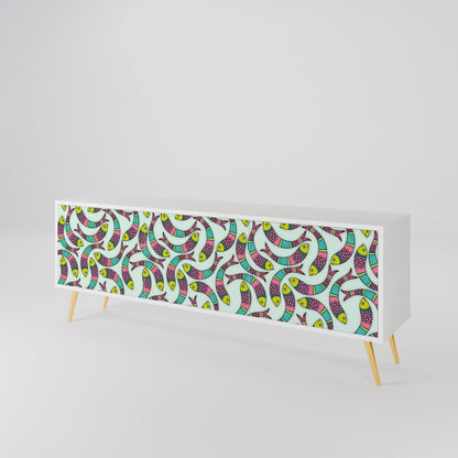 INDIAN FISH 3-Door TV Cabinet