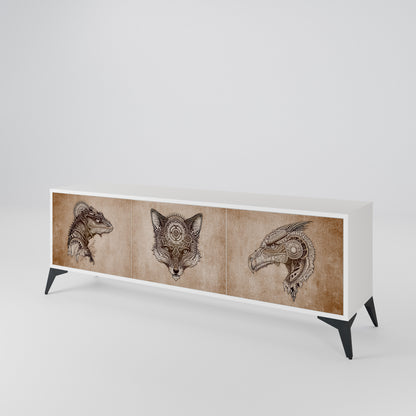 STEAMPUNK CLAN 3-Door TV Cabinet