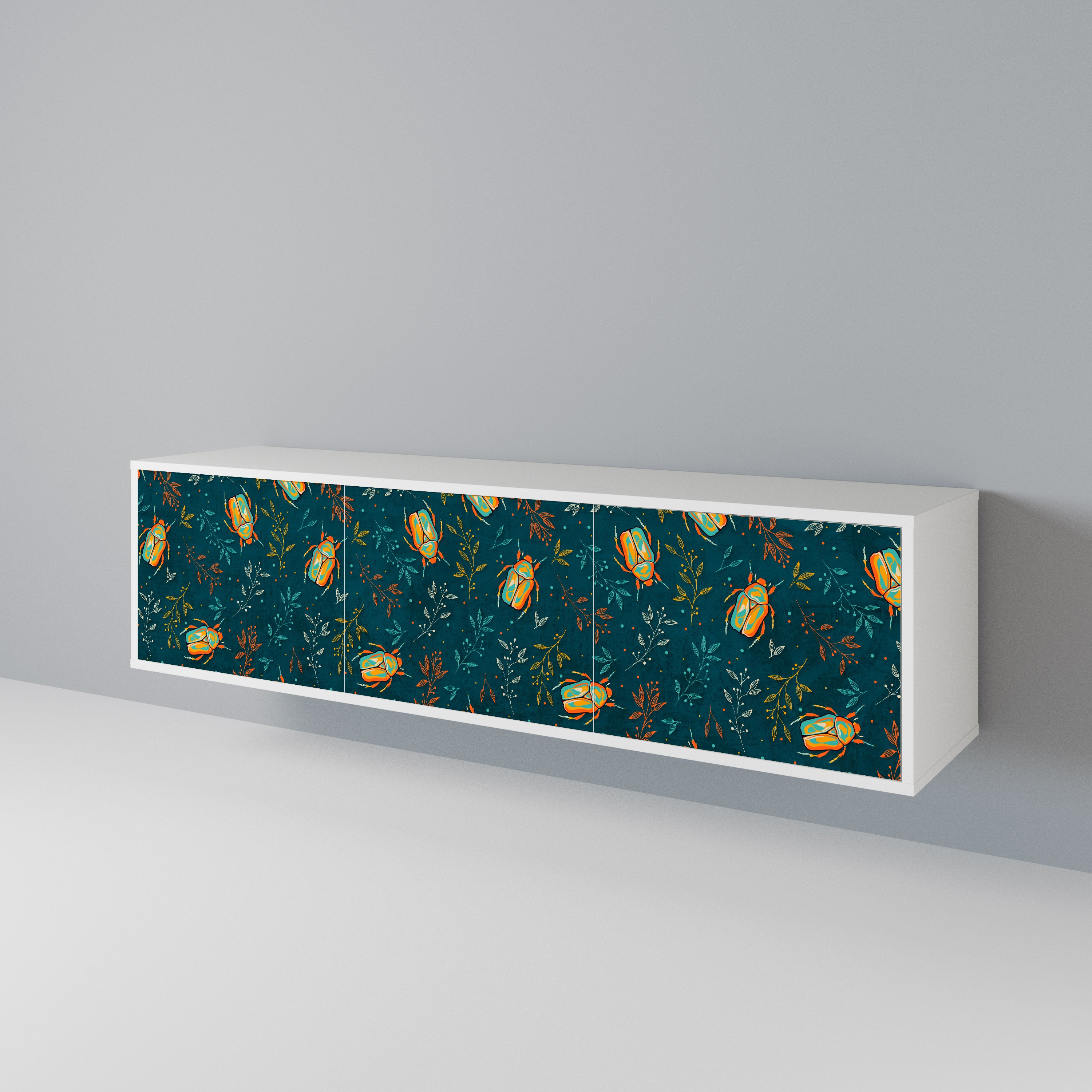 AUTUMN INSECTS 3-Door TV Cabinet