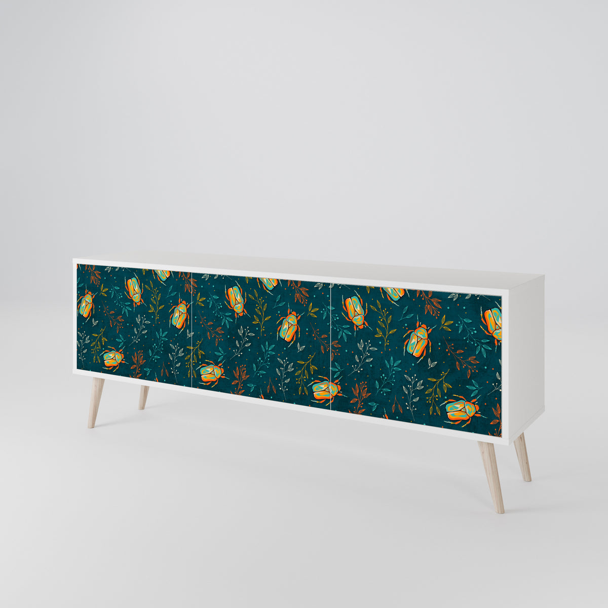 AUTUMN INSECTS 3-Door TV Cabinet