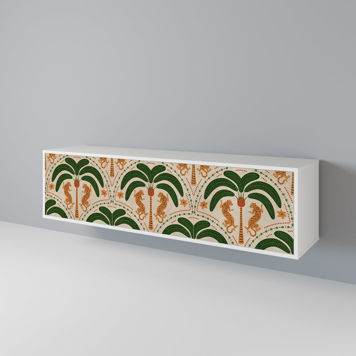 DANCING PREDATORS 3-Door TV Cabinet