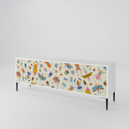 COLORFUL INSECTS 3-Door TV Cabinet