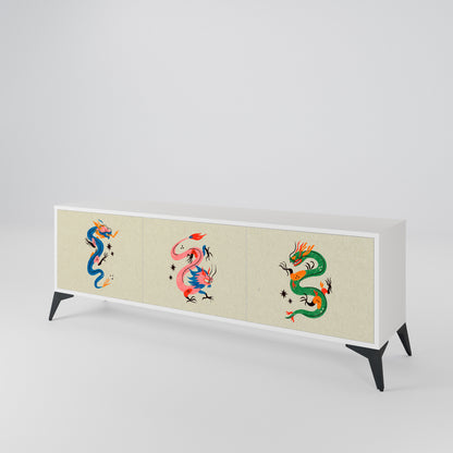MYTHOLOGICAL CREATURES 3-Door TV Cabinet