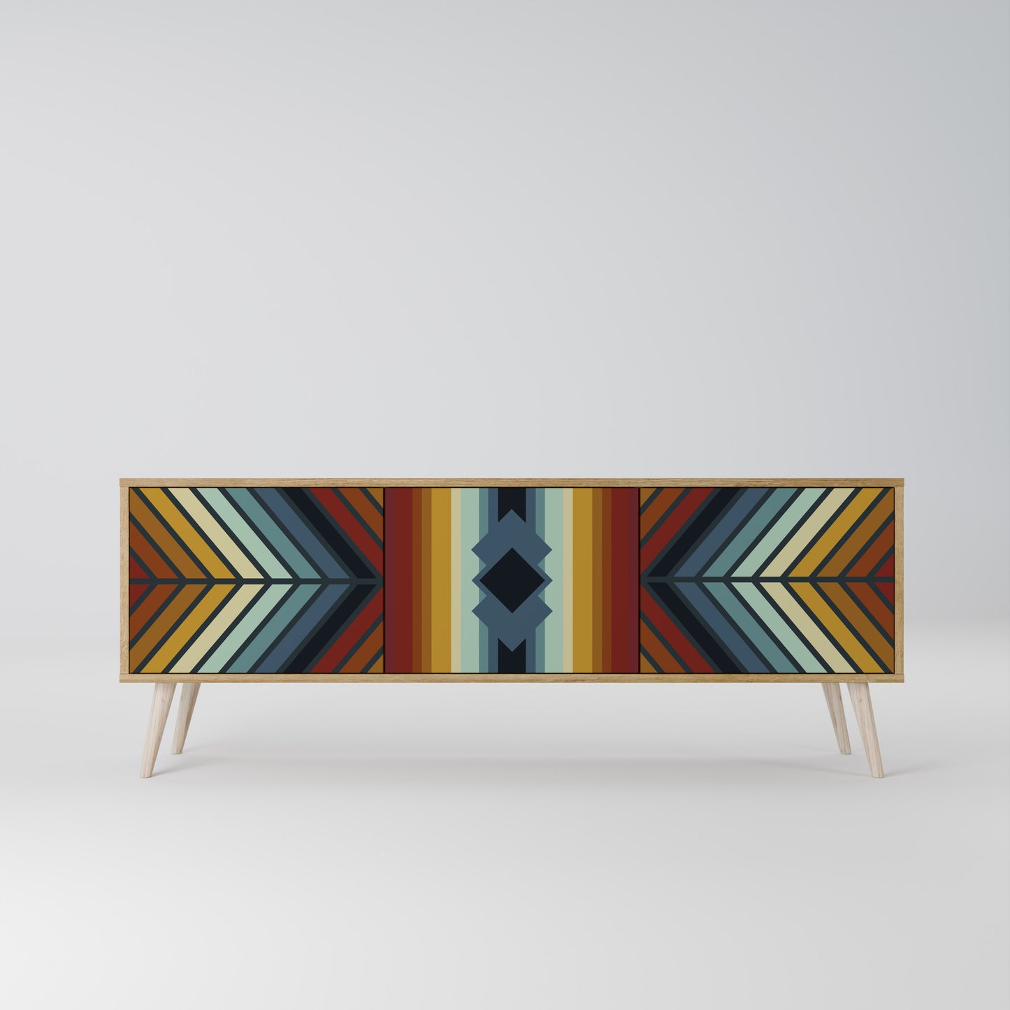 INDIGENOUS ZIGZAG 3-Door TV Cabinet