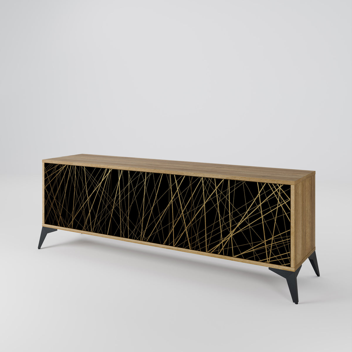 BRIGHT MESH 3-Door TV Cabinet
