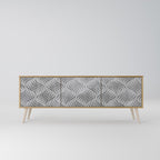 CONCRETE MOVEMENT 3-Door TV Cabinet