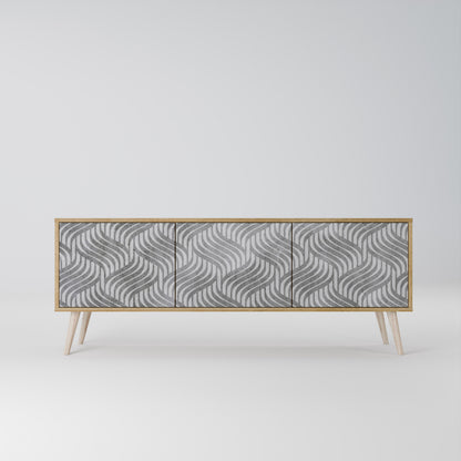 CONCRETE MOVEMENT 3-Door TV Cabinet