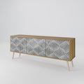 CONCRETE MOVEMENT 3-Door TV Cabinet