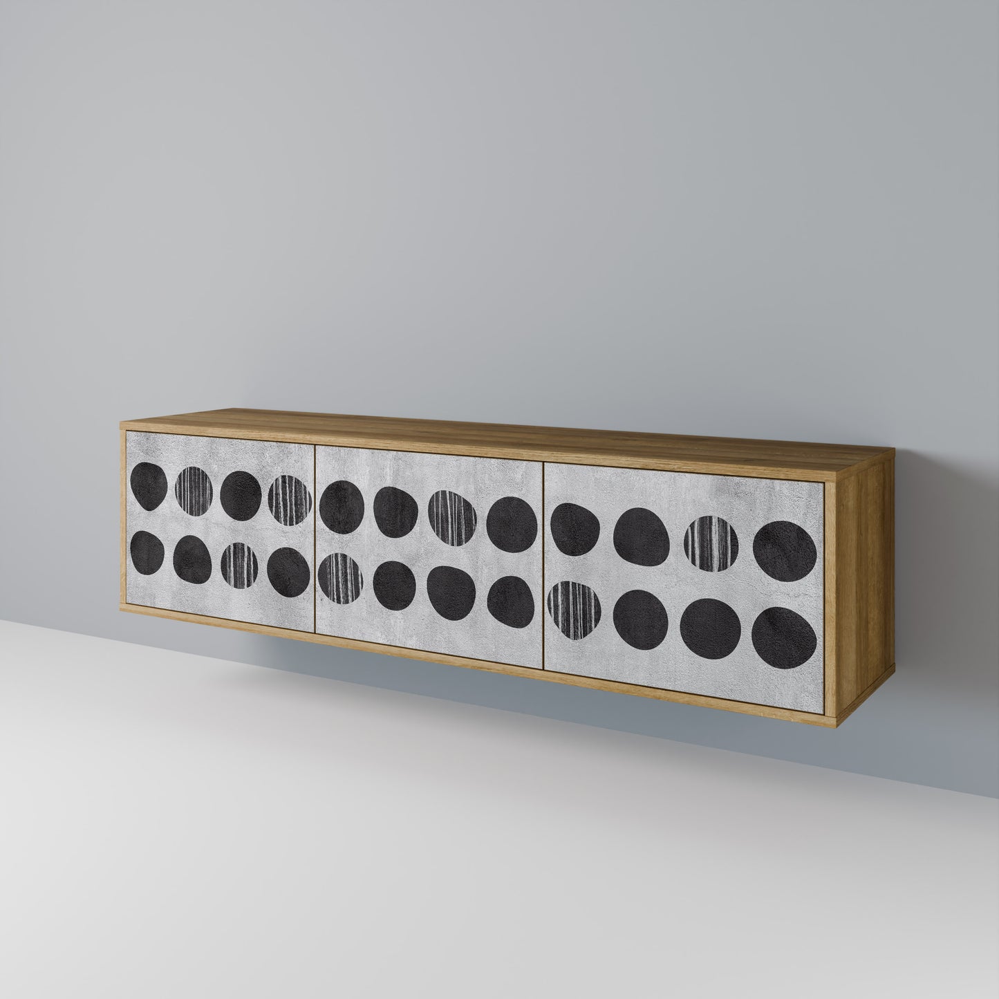 GHOSTLY GRADIENTS 3-Door TV Cabinet