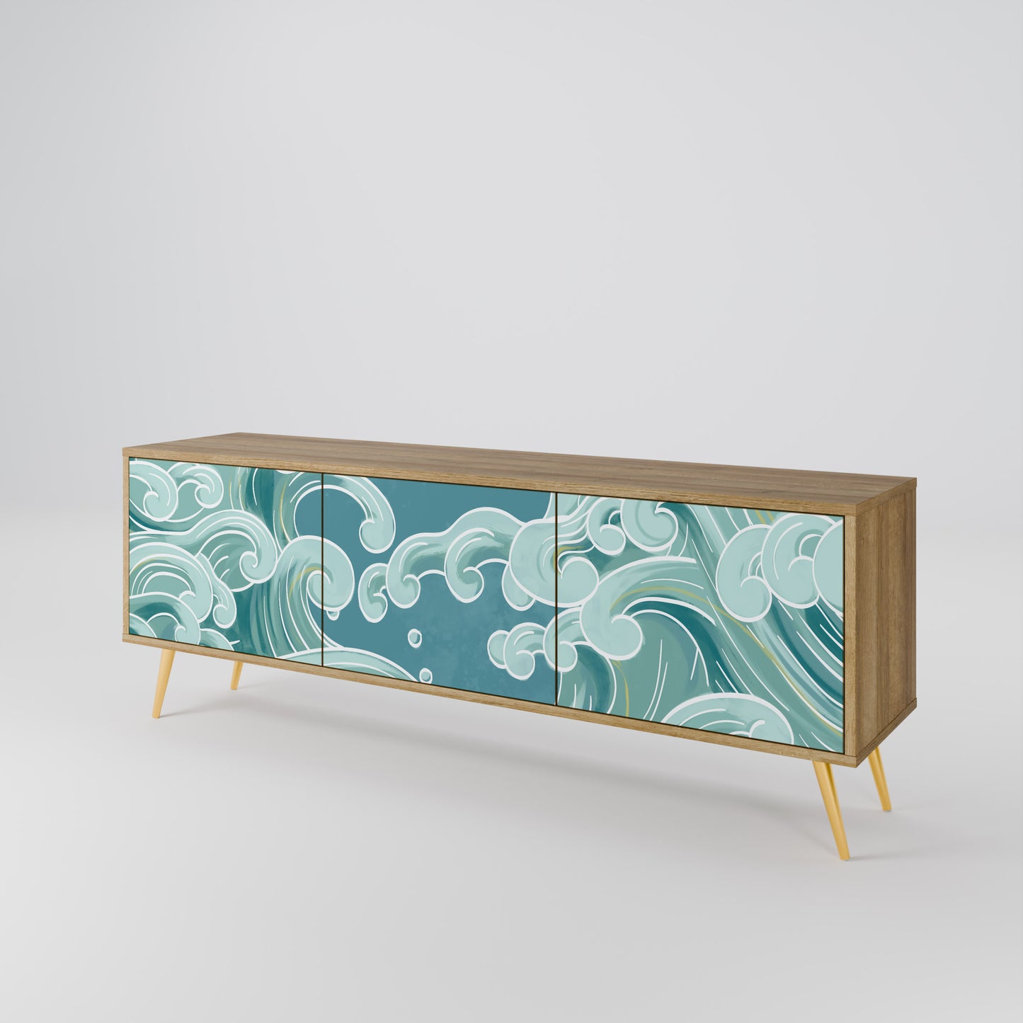 ASIAN SWAY 3-Door TV Cabinet