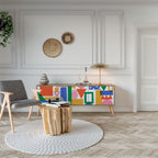 GEOMETRIC GLIMMER 3-Door TV Cabinet