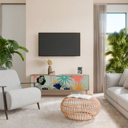 KANAGAWA BEAUTY 3-Door TV Cabinet