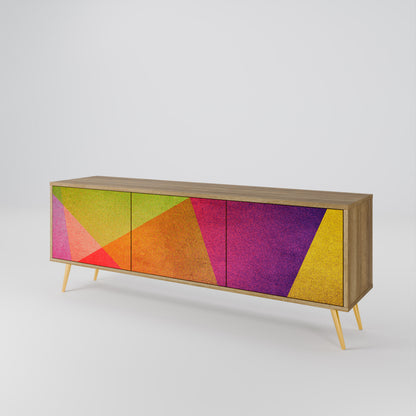 VIVID GEOMETRY 3-Door TV Cabinet