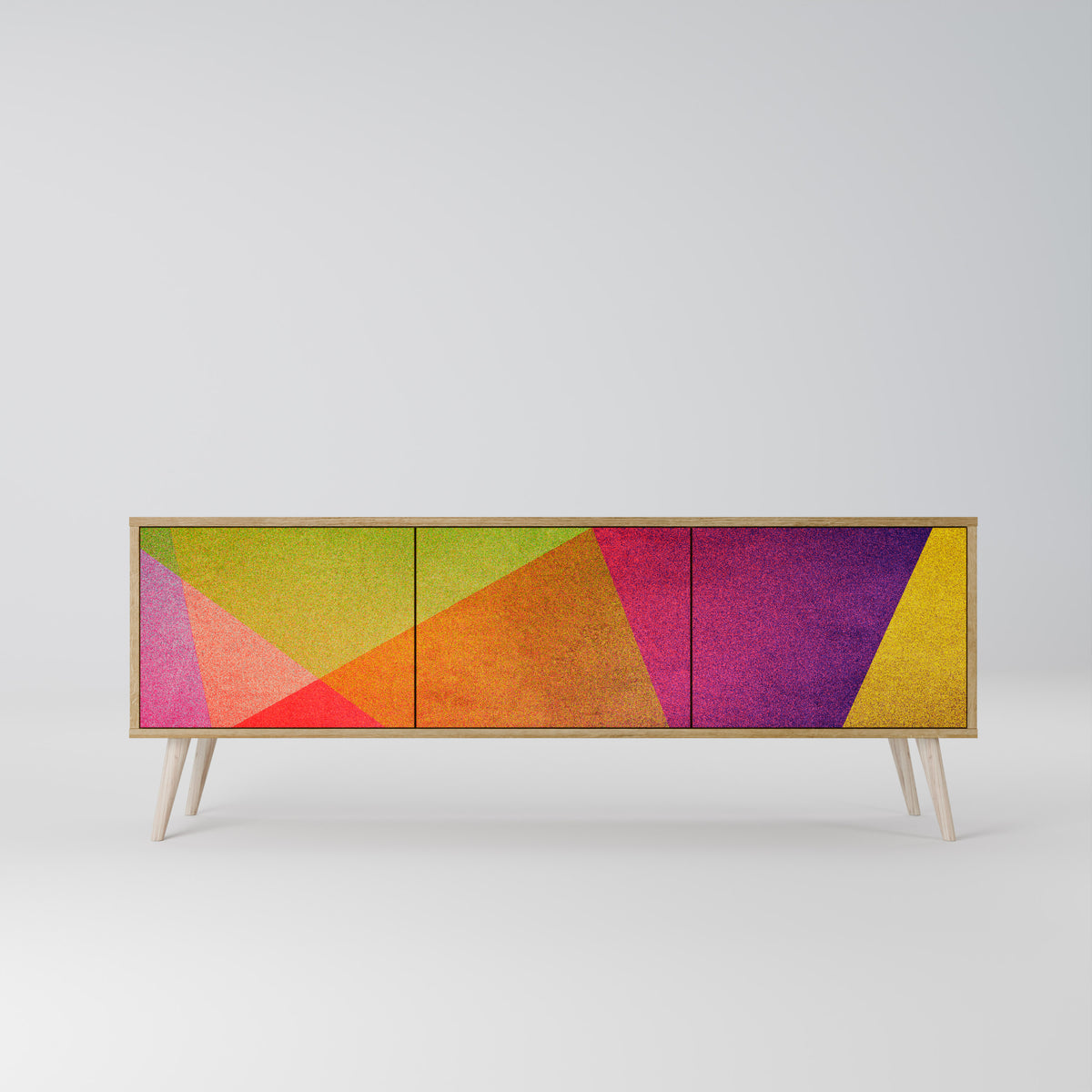 VIVID GEOMETRY 3-Door TV Cabinet