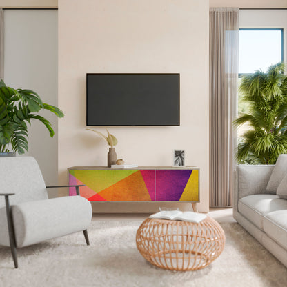 VIVID GEOMETRY 3-Door TV Cabinet