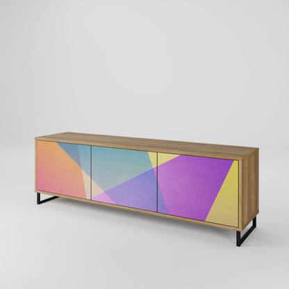 BRIGHT GEOMETRY 3-Door TV Cabinet