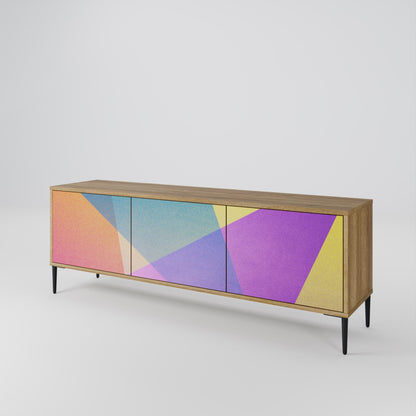 BRIGHT GEOMETRY 3-Door TV Cabinet