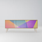 BRIGHT GEOMETRY 3-Door TV Cabinet